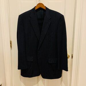 Men's CORNELIANI Navy Pinstriped Wool SUPER 150's Suit Size 42R EUR 54